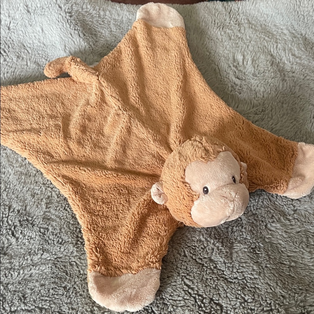 GUND baby Comfy Cozy Pippy 058932 Monkey Plush Play Mat Security Blanket Blanket